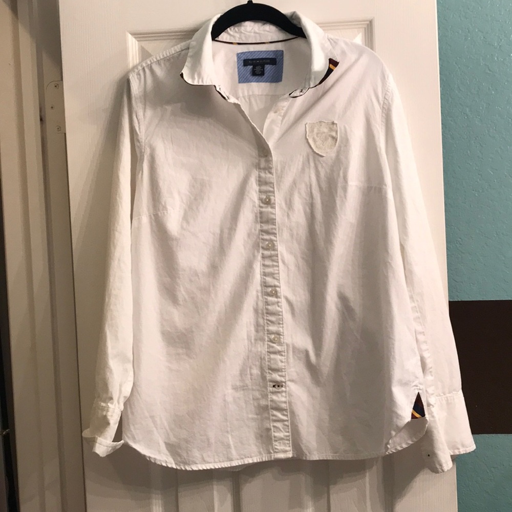 White Tommy Hilfiger button up